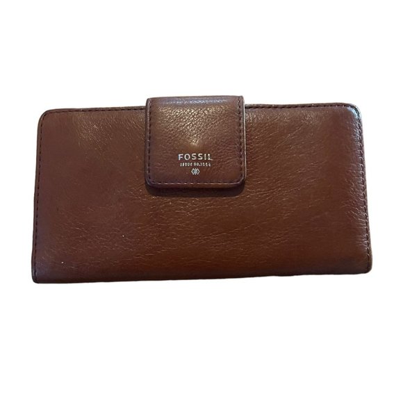 Fossil Handbags - Fossil Brown Leather Wallet